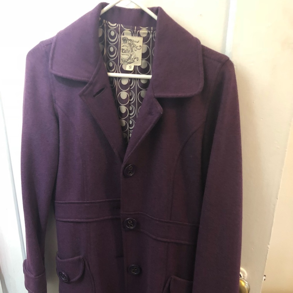 Tulle pea coat